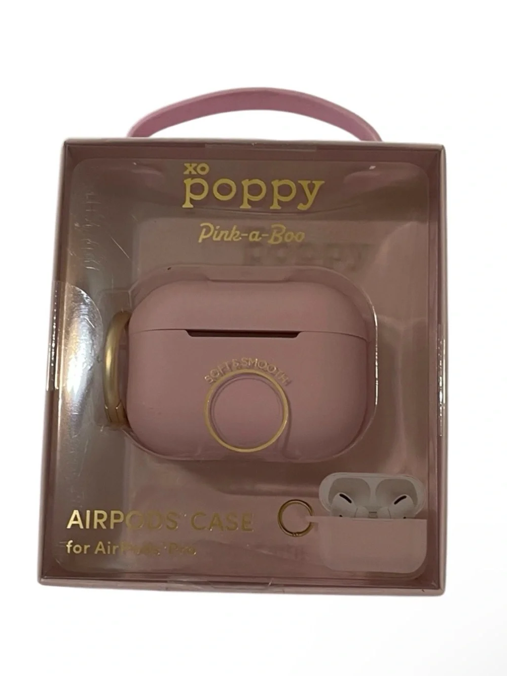 XO Poppy “Pink-A-Boo” AirPods Pro 1 & 2 Case - NWT **